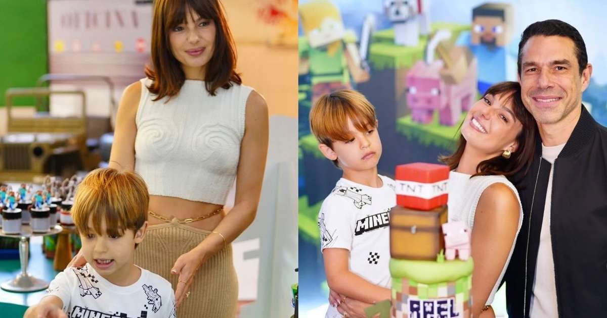 Isis Valverde arma festa luxuosa para os 7 anos do filho e reúne elenco de famosos no evento