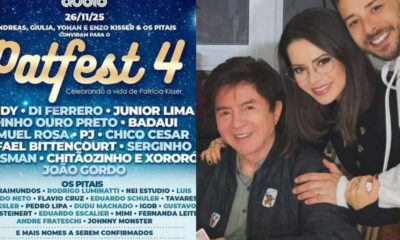 Sandy, Junior, Xororó e mais famosos prestigiam festival em homenagem à Patrícia Kisser em São Paulo