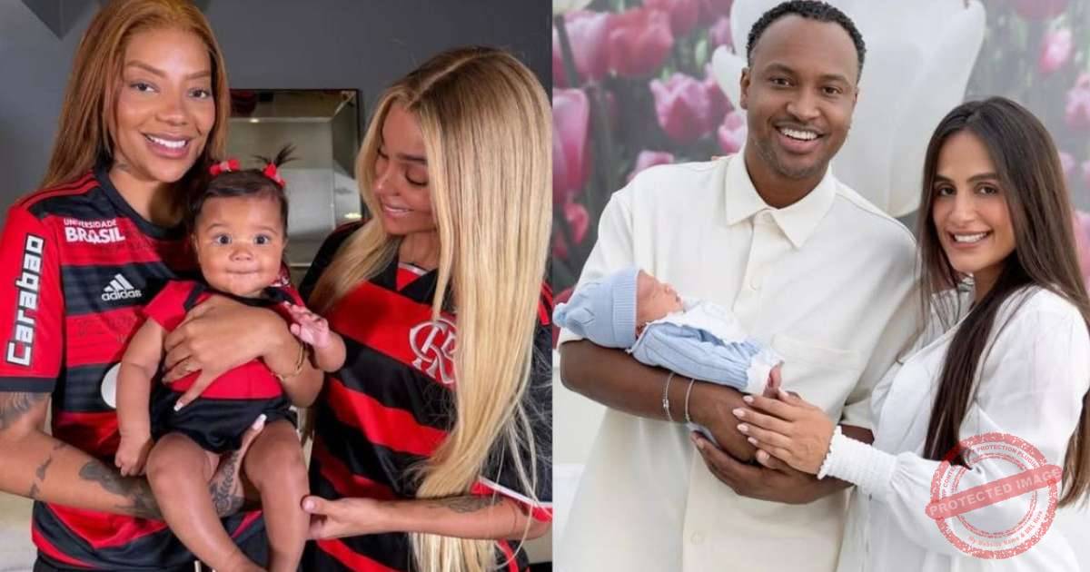 famosos celebram com a chegada de filhos